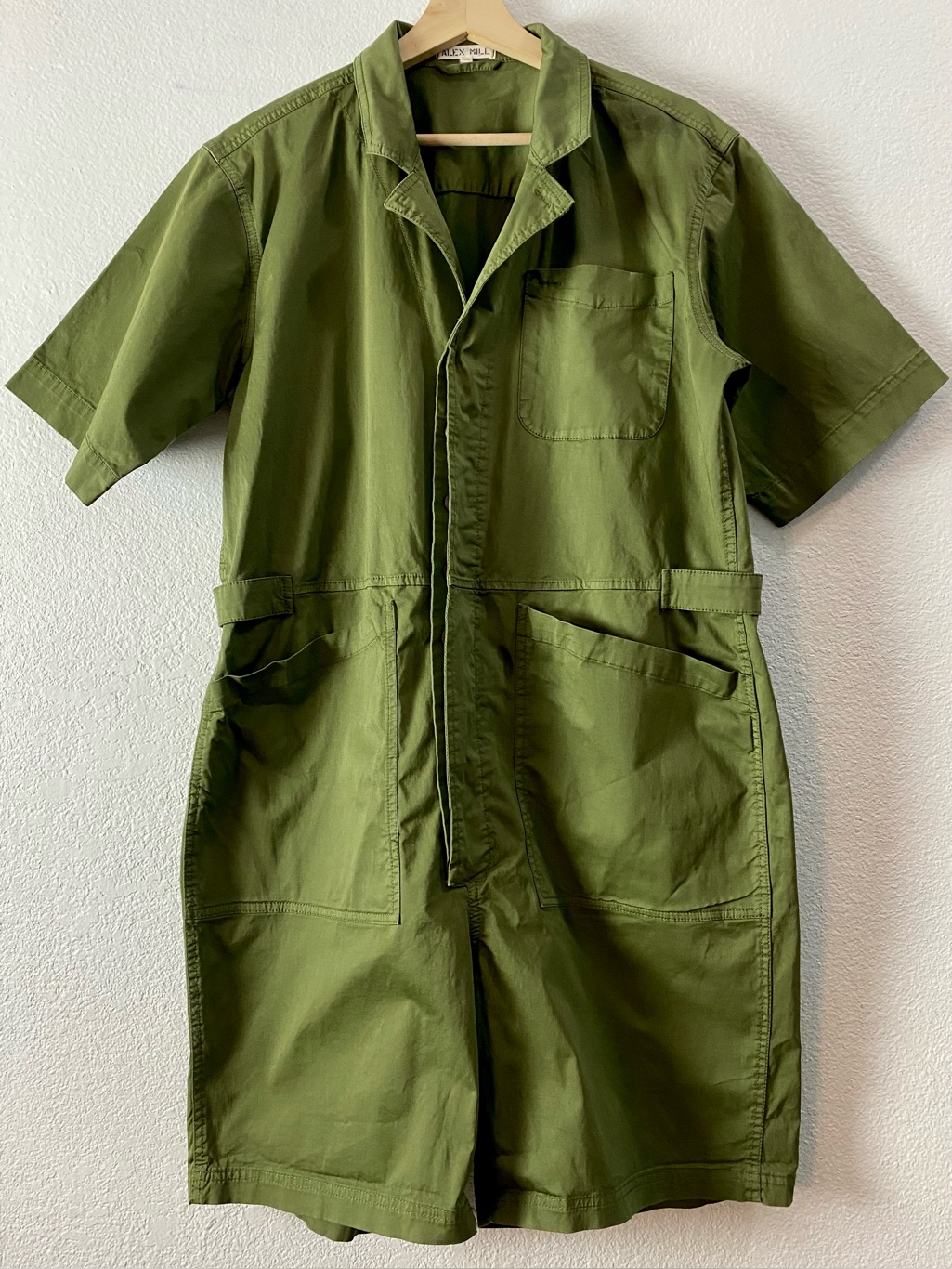 Alex Mill Army Green Utility Romper Playsuit Women’s Xl Cargo Gorpcore Cabincore — image 4 of 8